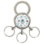 Little Cow Christmas  3-Ring Key Chain