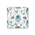 Little Cow Christmas  Square Magnet