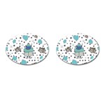 Little Cow Christmas  Cufflinks (Oval)