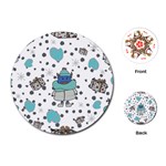 Little Cow Christmas  Playing Cards Single Design (Round)