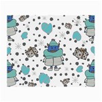 Little Cow Christmas  Small Glasses Cloth (2 Sides)