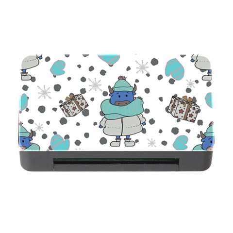 Little Cow Christmas  Memory Card Reader with CF from ArtsNow.com Front