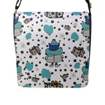Little Cow Christmas  Flap Closure Messenger Bag (L)