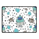 Little Cow Christmas  Two Sides Fleece Blanket (Small)