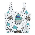 Little Cow Christmas  Full Print Recycle Bag (L)