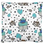 Little Cow Christmas  Large Premium Plush Fleece Cushion Case (Two Sides)