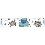 Little Cow Christmas  Small Premium Plush Fleece Scarf