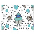 Little Cow Christmas  Premium Plush Fleece Blanket (Large)