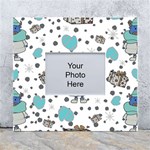 Little Cow Christmas  White Wall Photo Frame 5  x 7 