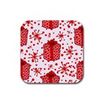 Cute Gift Boxes Rubber Coaster (Square)