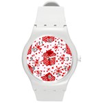 Cute Gift Boxes Round Plastic Sport Watch (M)