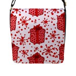Cute Gift Boxes Flap Closure Messenger Bag (L)
