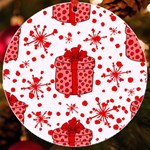 Cute Gift Boxes UV Print Acrylic Ornament Round
