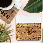 Cute Gift Boxes Marble Wood Coaster (Square)