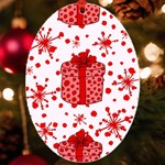 Cute Gift Boxes UV Print Acrylic Ornament Oval