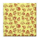 Bw Christmas Icons   Tile Coaster