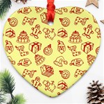 Bw Christmas Icons   Ornament (Heart)