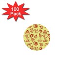 Bw Christmas Icons   1  Mini Buttons (100 pack) 