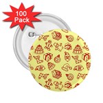 Bw Christmas Icons   2.25  Buttons (100 pack) 