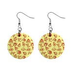 Bw Christmas Icons   Mini Button Earrings