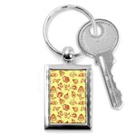 Bw Christmas Icons   Key Chain (Rectangle)