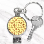 Bw Christmas Icons   Nail Clippers Key Chain