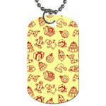 Bw Christmas Icons   Dog Tag (Two Sides)