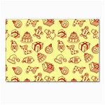 Bw Christmas Icons   Postcard 4 x 6  (Pkg of 10)