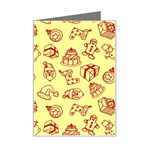 Bw Christmas Icons   Mini Greeting Card