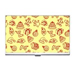 Bw Christmas Icons   Business Card Holder