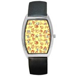 Bw Christmas Icons   Barrel Style Metal Watch