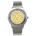 Bw Christmas Icons   Stainless Steel Watch