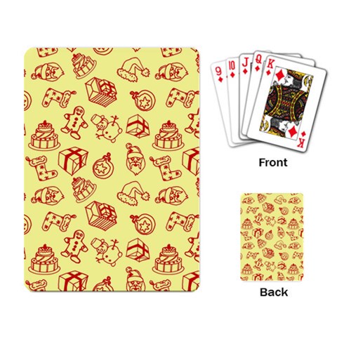Bw Christmas Icons   Playing Cards Single Design (Rectangle) from ArtsNow.com Back