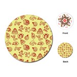 Bw Christmas Icons   Playing Cards Single Design (Round)
