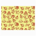 Bw Christmas Icons   Large Glasses Cloth