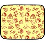 Bw Christmas Icons   Fleece Blanket (Mini)