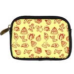 Bw Christmas Icons   Digital Camera Leather Case