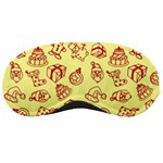 Bw Christmas Icons   Sleep Mask