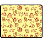 Bw Christmas Icons   Fleece Blanket (Medium)