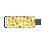 Bw Christmas Icons   Portable USB Flash (One Side)
