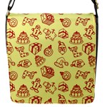 Bw Christmas Icons   Flap Closure Messenger Bag (S)