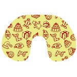 Bw Christmas Icons   Travel Neck Pillow
