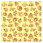 Bw Christmas Icons   Square Satin Scarf (36  x 36 )