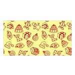 Bw Christmas Icons   Satin Shawl 45  x 80 