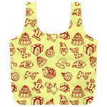 Bw Christmas Icons   Full Print Recycle Bag (XXL)