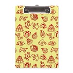 Bw Christmas Icons   A5 Acrylic Clipboard