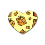 I Wish You All The Gifts Rubber Heart Coaster (4 pack)