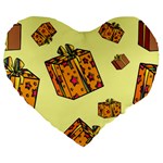 I Wish You All The Gifts Large 19  Premium Heart Shape Cushions