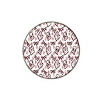 Signs Of Christmas Time  Hat Clip Ball Marker (4 pack)