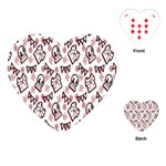 Signs Of Christmas Time  Playing Cards Single Design (Heart)